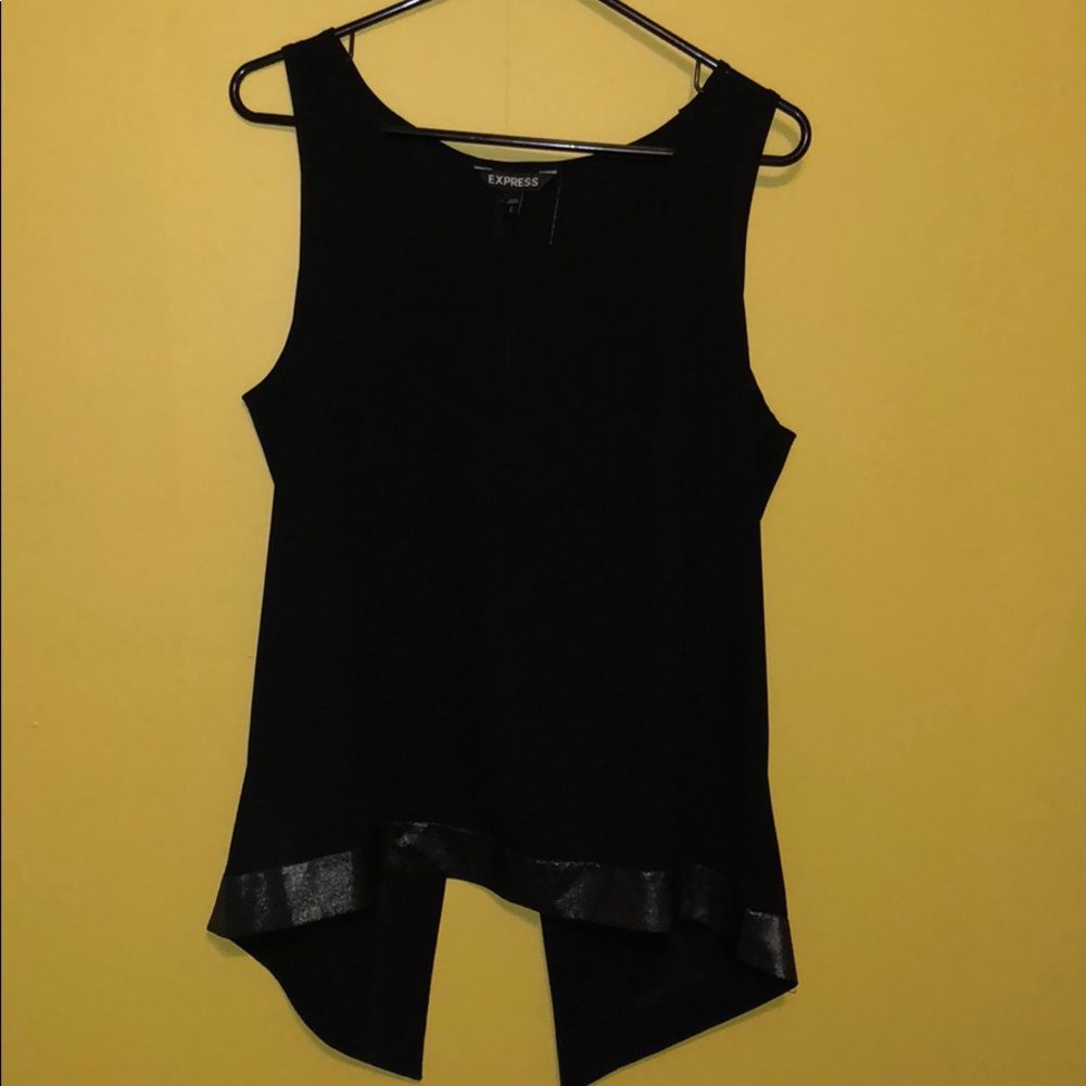Open Back Metallic Shirt